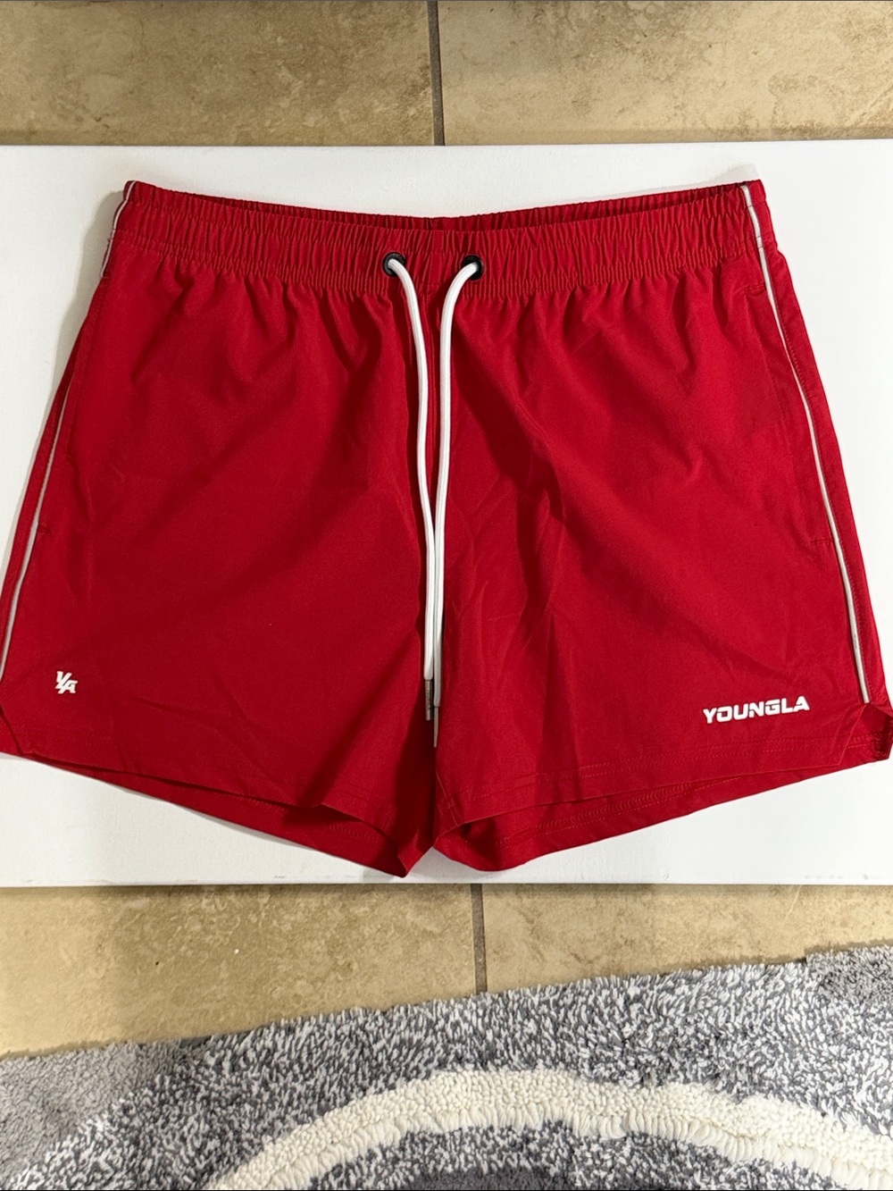 YoungLa red shorts . Excellent cond. Size. Large